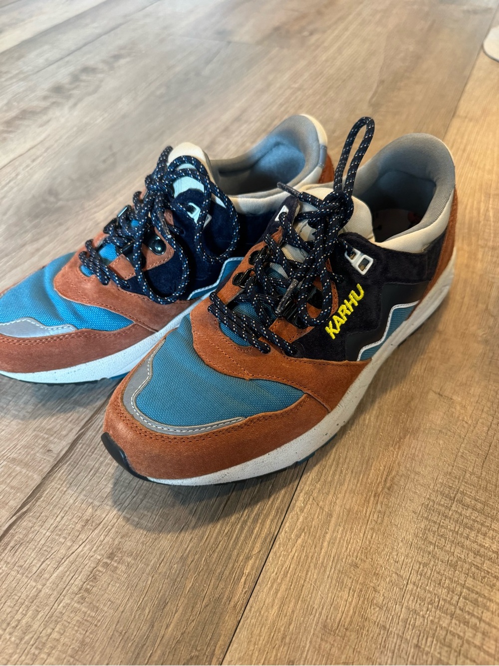 Unisex Karhu Blue & Brown Sneakers